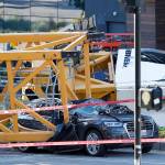 Emergency crews work at the scene of a construction crane collapse where several people were killed and others were injured on April 27, 2019, in the South Lake Union neighborhood of Seattle. (AP Photo/Joe Nicholson, file)