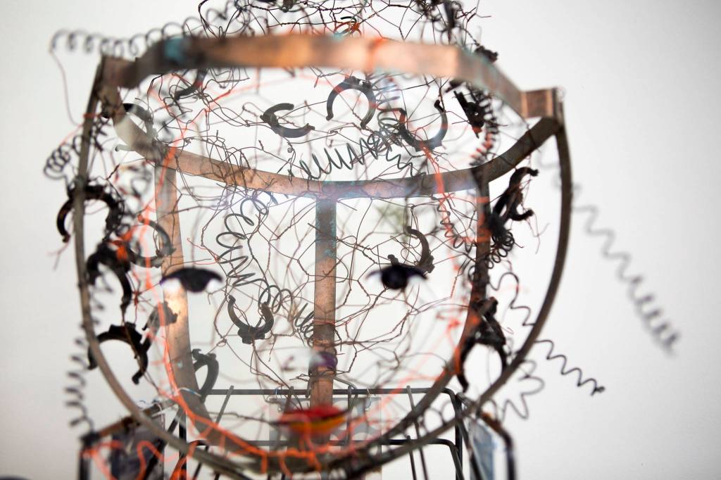 Details of Marita Dinguss sculpture TuTu. (Olivia Vanni / The Herald).