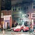 Firefighters respond to Mikes Performance Automotive in downtown Everett early Monday morning. (Everett Fire Department)