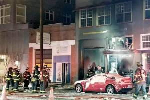 2-alarm fire at downtown Everett auto shop ‘suspicious’