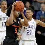 Battle steps up big in UW’s win over Oregon State
