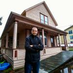 Emanuel Popa owns two adjacent 1903 houses on South Ann Street. The original Monroe homes of the family that ran Bucks Shingle Mill, they may be demolished to make way for apartments. Popa is willing to give them away to anyone who wants to pay to move them. (Dan Bates / The Herald)