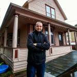 Emanuel Popa owns two adjacent 1903 houses on South Ann Street. The original Monroe homes of the family that ran Bucks Shingle Mill, they may be demolished to make way for apartments. Popa is willing to give them away to anyone who wants to pay to move them. (Dan Bates / The Herald)