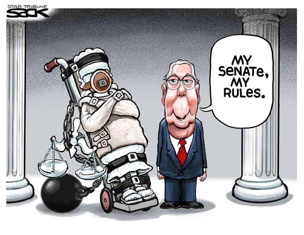Editorial cartoons for Friday, Jan. 24