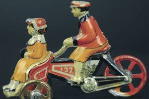 Today, ‘penny toy’ of man powering a rickshaw is worth $5,400