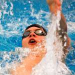 Kamiak junior standout Vlad Gilszmer competes in the 200-yard individual medley during the Knights 110-76 win over visiting Jackson in Thursday afternoons Wesco South showdown of perennial powers. (Kevin Clark / The Herald)