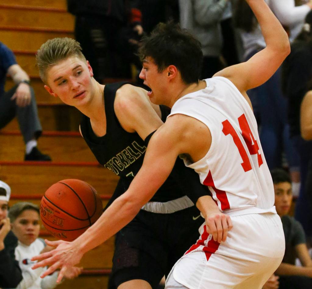 Marysville Pilchuck beat visiting Marysville Getchell, 61-57, on Friday evening at Marysville Pilchuck High School. (Kevin Clark / The Herald)