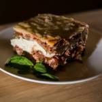 Thanks to their tender mouthfeel, no-boil noodles are recommended for this lasagna. Just make sure to cover them with plenty of sauce. (Olivia Vanni / The Herald)