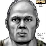 Another possible portrait of the man found shot to death in Lake Stickney, drawn by Natalie Murry in 2016. The ears are smaller, the skin is darker and hes older  but the shape of the skull is the same. (Police sketch)