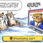 Editorial cartoons for Groundhog Day, Sunday, Feb. 2