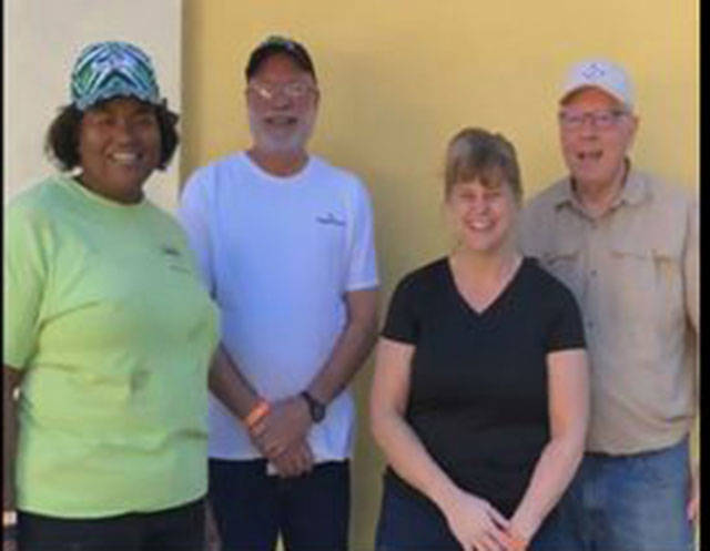 Pam LeSesne with fellow school board members from around the country.