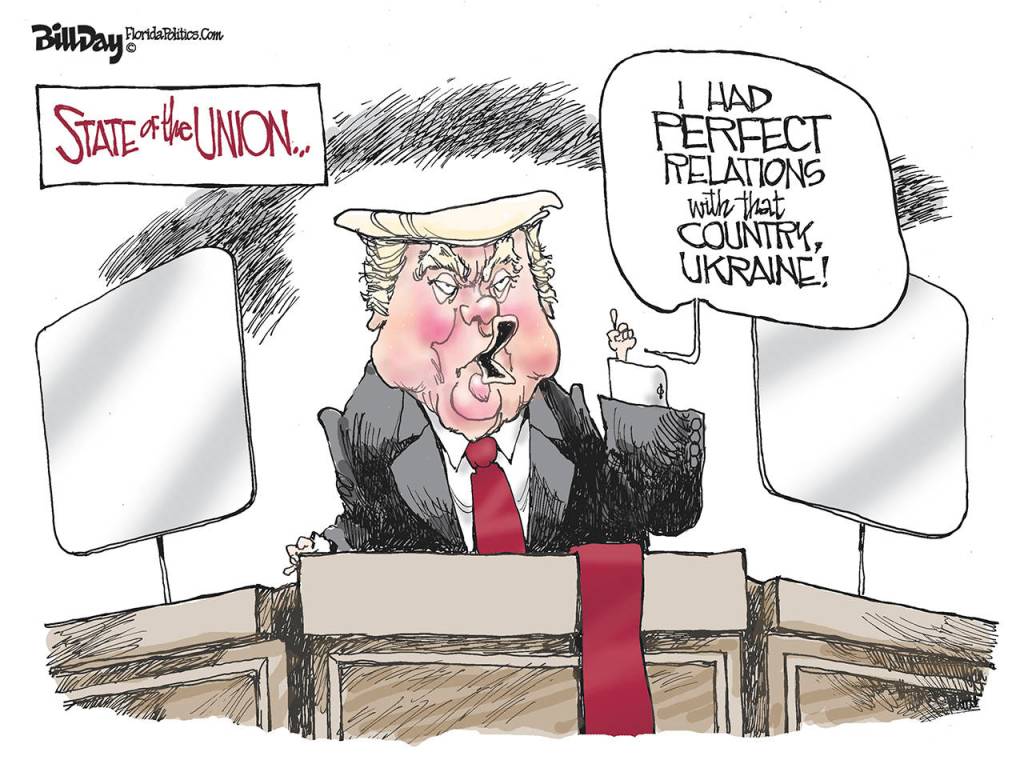 Editorial cartoons for Thursday, Feb. 6