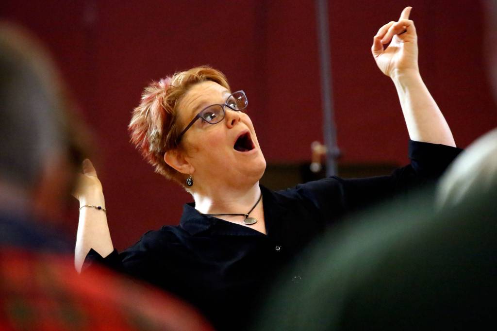 Everett Chorale artistic director Jennifer Rodgers will conduct the choir and be one of four soloists at the Ode to Joy concert at Seattles Benaroya Hall. (Kevin Clark / The Herald)