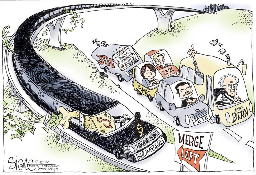 Editorial cartoons for Sunday, Feb. 16