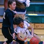 Glacier Peak defeated Inglemoor, 63-45, in a Wes-King Bi-District Tournament game Tuesday evening at Jackson High School in Mill Creek. (Kevin Clark / The Herald)