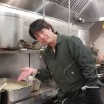 Japanese chef Yuji Kurokawa had to adapt his chowder recipe with ingredients he could find locally for the Edmonds competition. (Sharon Salyer / The Herald)