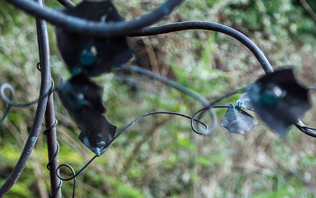 A close-up of one of Roxann Van Wyks arbors. This is the first one she ever made. (Olivia Vanni / The Herald)