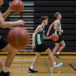 Alex Owens warms up during practice on Wednesday, Feb. 26, 2020 in Marysville, Wash. (Olivia Vanni / The Herald)
