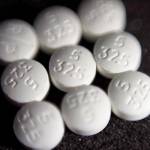 This 2017 photo shows an arrangement of pills of the opioid oxycodone-acetaminophen, also known as Percocet, in New York. (AP Photo/Patrick Sison, File)
