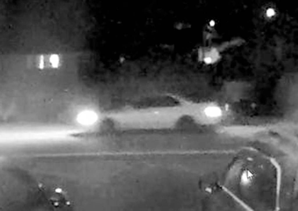 Detectives believe the suspect fled in a white four-door vehicle after a shooting at an Edmonds 7-Eleven last week. (Edmonds Police Department)