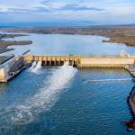 Ice Harbor Dam near Pasco, looking east up the Snake River. (Steve Ringman/Seattle Times/TNS)