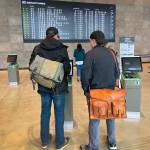 Passengers check in at Paine Field Airport on Feb. 13. The airport served its one millionth passenger one week before the terminals one-year anniversary.