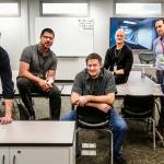Dan Bates / The Herald                                In a new classroom at Denney Juvenile Justice Center, created after another space was flooded, are from left, Snohomish County Juvenile Court staff Jeff Atkins, Jaime Fajardo, Ross Krueger, Kevin Crittenden, Mike Irons and Calvin Nichols. Their work includes helping kids through Youth Enrichment Services (YES). Those programs are alternatives to detention.