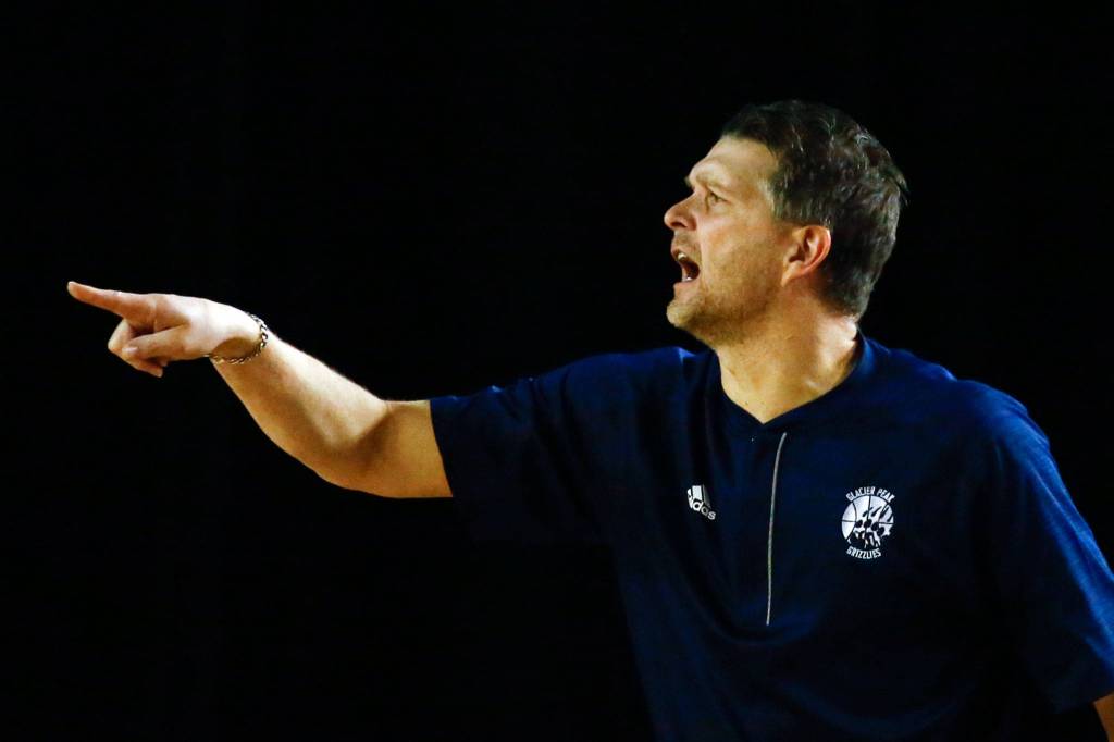 Glacier Peak lost to Woodinville, 63-41, in the semifinals Friday afternoon at the Tacoma Dome on March 6, 2020. (Kevin Clark / The Herald)
