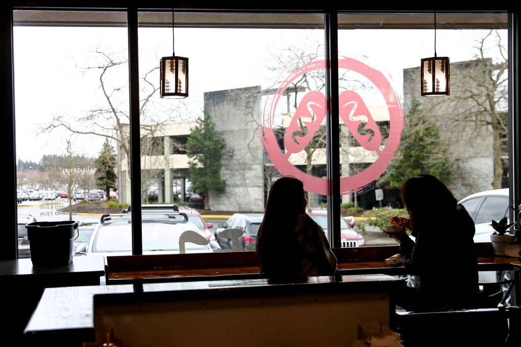 Seoul Hotdog opened Feb. 21 across the street from H Mart in Lynnwood. (Kevin Clark / The Herald)