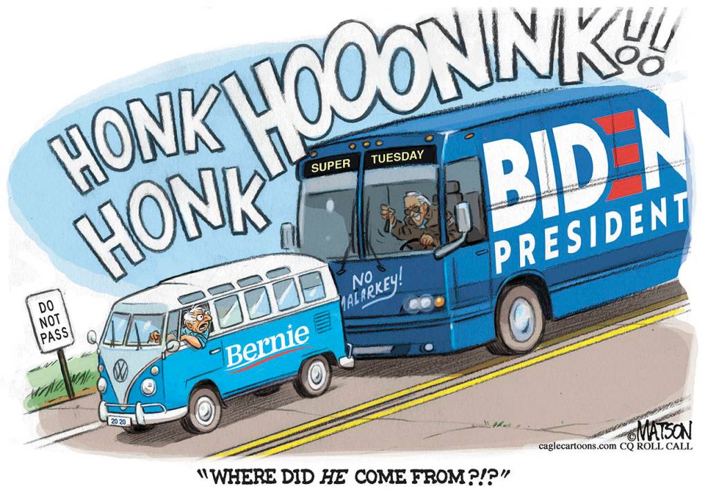 Editorial cartoons for Saturday, March 7