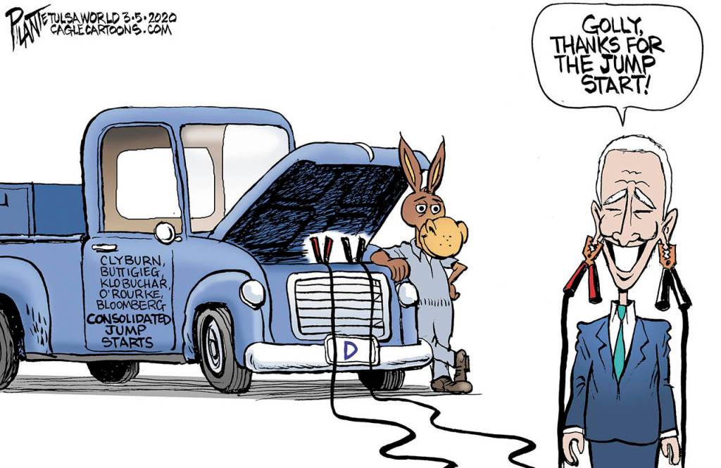 Editorial cartoons for Saturday, March 7