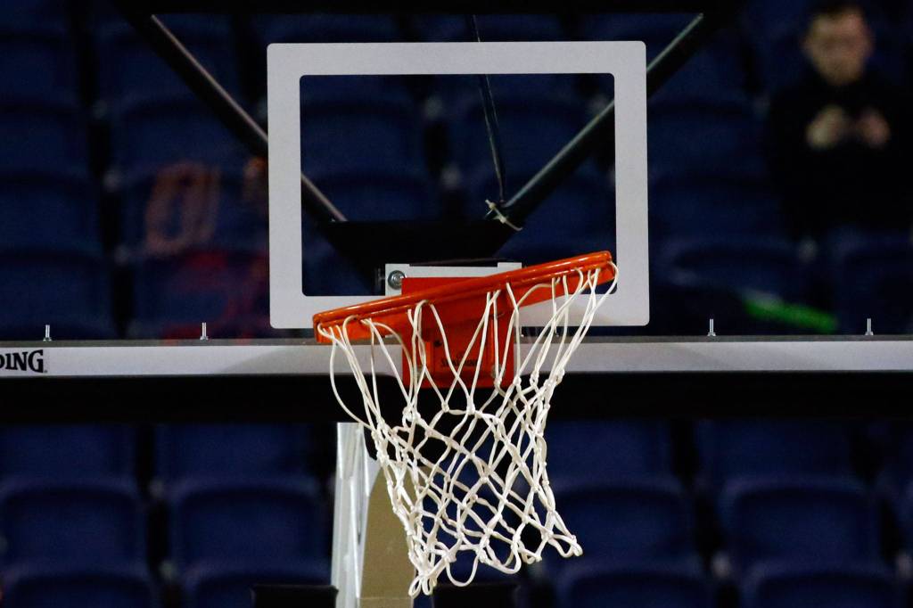 Glacier Peak lost to Mount Si, 62-49, in the 4A semifinals Friday evening at the Tacoma Dome on March 6, 2020. (Kevin Clark / The Herald)