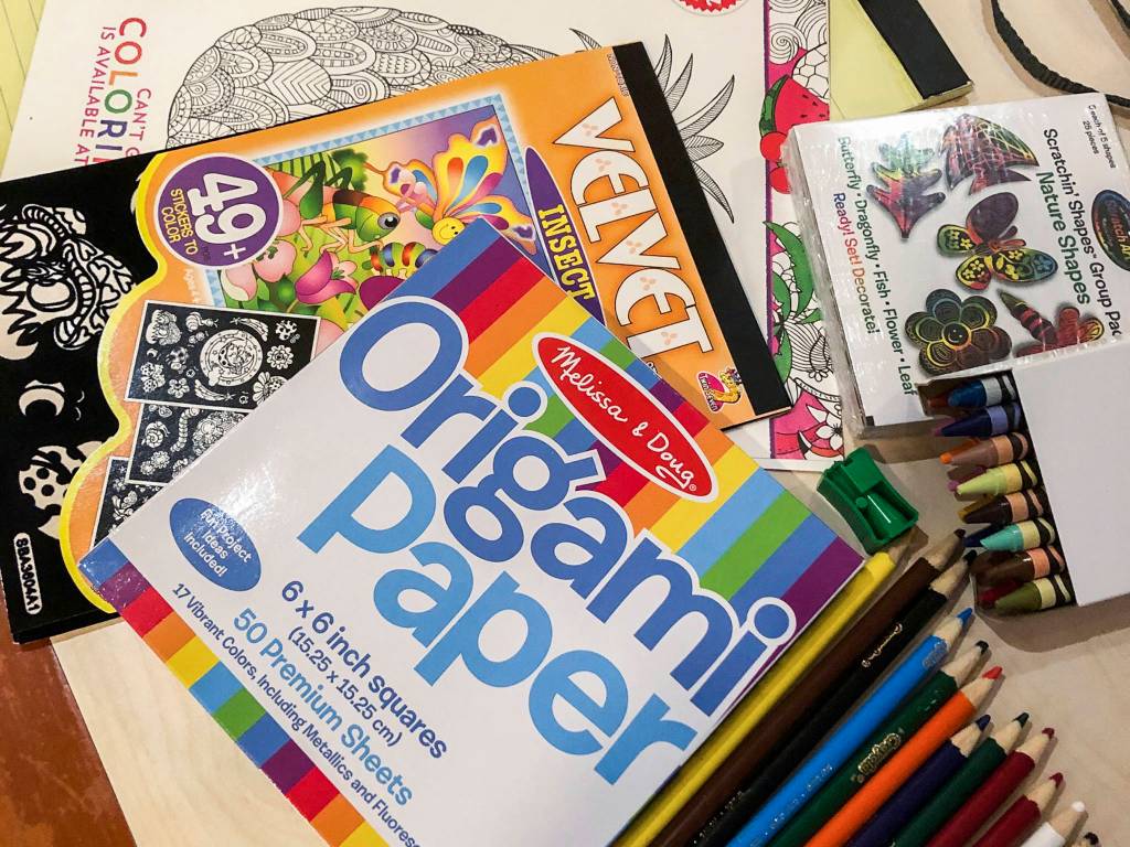 Crafts were given to passengers to help them entertain themselves while they were quarantined on the Diamond Princess on Feb. 5.