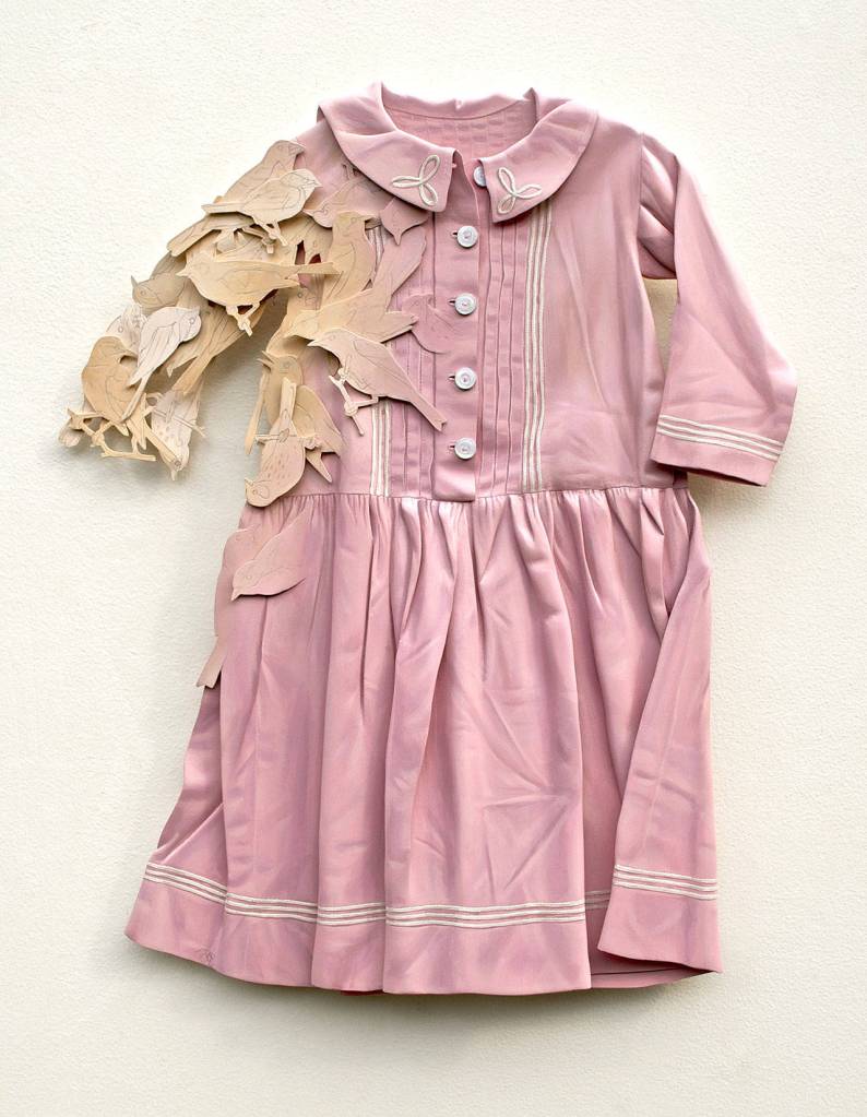 Ron Isaacs acrylic on birch plywood piece, Birdies, is one of 134 works in the Currents 2020 exhibit. (Ron Isaacs)