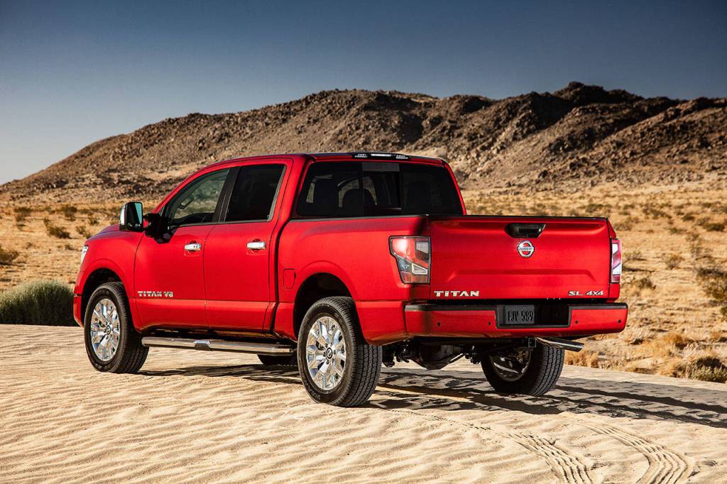 The retuned V8 engine used on all versions of the 2020 Nissan Titan has 400 horsepower and 413 lb-ft of torque. (Manufacturer photo)