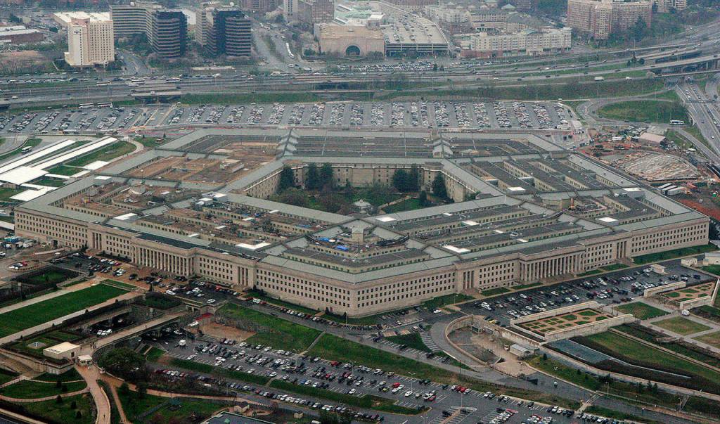 This 2008 photo shows the Pentagon in Washington. The Pentagon is reconsidering its awarding of a major cloud computing contract to Microsoft after rival tech giant Amazon protested what it called a flawed bidding process. (AP Photo/Charles Dharapak, File)