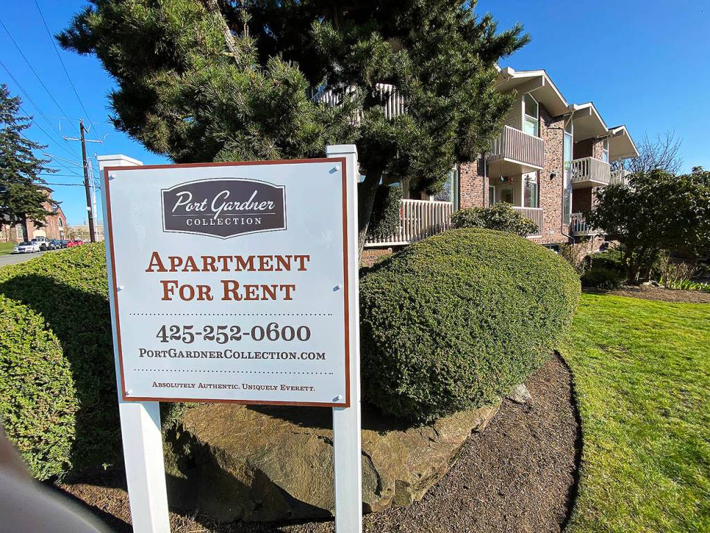 Under the governors Wednesday order, landlords are barred from evicting someone who fails to pay rent on time. (Sue Misao / The Herald)