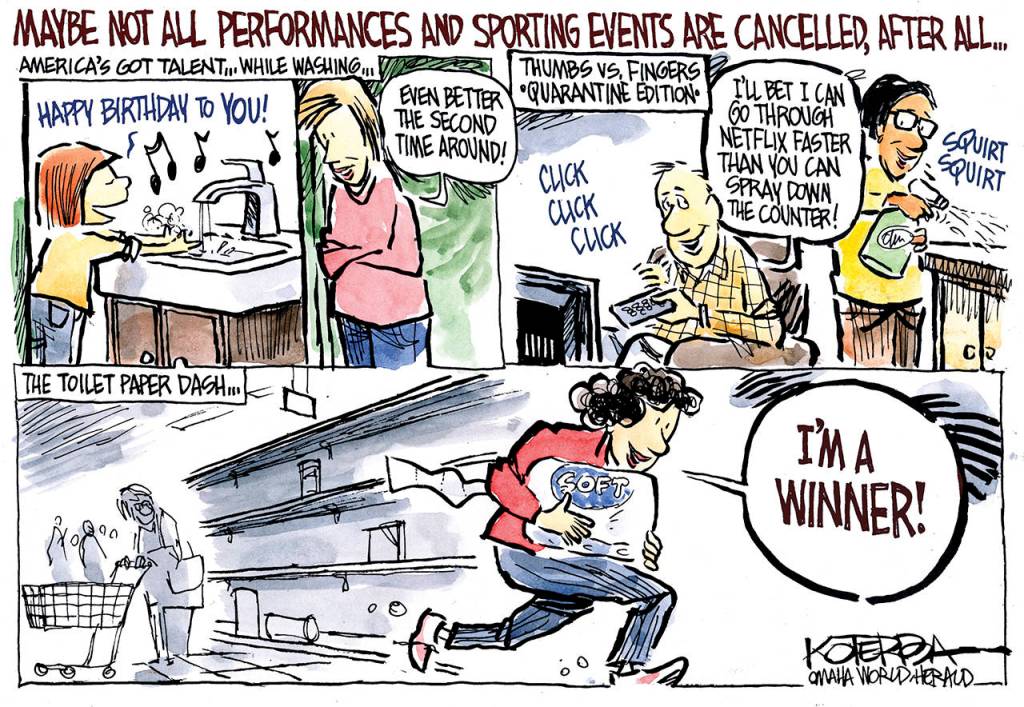 Editorial cartoons for Friday, March 20