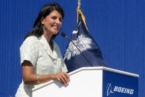Nikki Haley resigns from Boeing board over airlines bailout