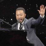 John Legend, one of four coaches on NBCs The Voice, says the show has pre-taped episodes in the can to air through April. (Associated Press)