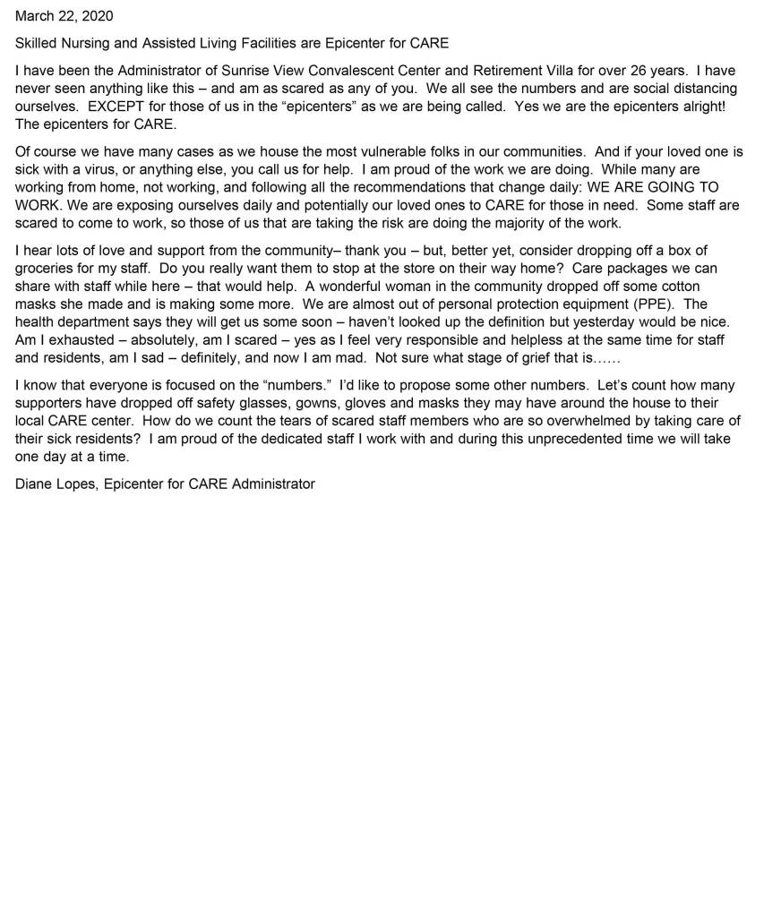 Everett care center administrator: ‘Am I scared — yes’