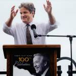 Peter Jackson, who died Saturday evening of pancreatic cancer, talks about the legacy left by his father during a celebration of the 100th anniversary of Henry M. Scoop Jacksons birth in Everett. (Mark Mulligan / The Herald, May 31, 2012)