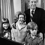 The Jackson family on Jan. 10, 1975. Clockwise from left are Anna Marie Jackson, Helen Jackson, Henry M. Scoop Jackson and Peter Jackson. (Ray Watters / The Herald, Jan. 10, 1975)