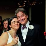 Peter Jackson and his bride Laurie Werner celebrate their wedding Oct. 31, 2010.