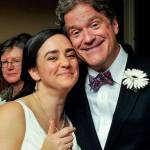 Peter Jackson and his bride Laurie Werner celebrate their wedding Oct. 31, 2010.