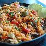 Chorizo paella is easy to make, and requires only one pan