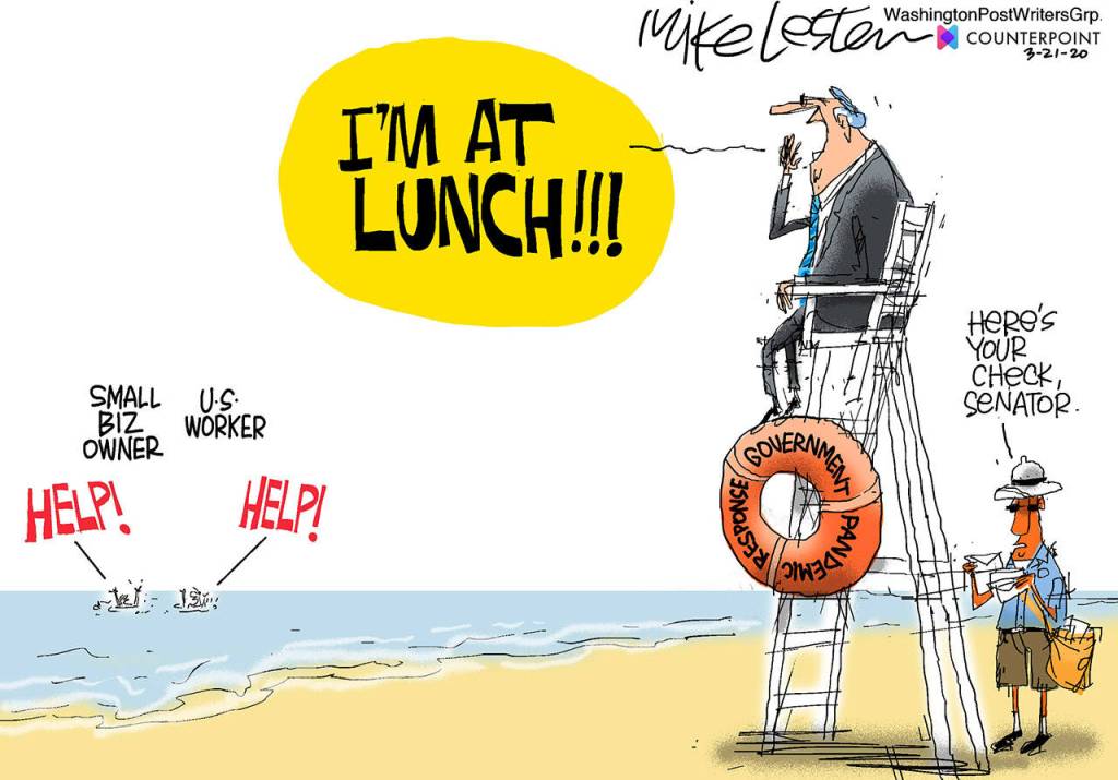 Editorial cartoons for Wednesday, March 25