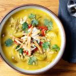 This tomatillo tortilla soup was created by chef Sally Schmitt, co-founder of the legendary French Laundry restaurant in California. (Mariah Tauger / Los Angeles Times)