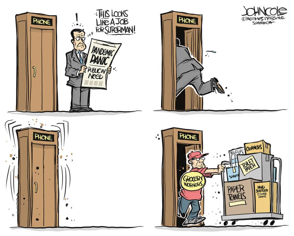 Editorial cartoons for Sunday, April 5