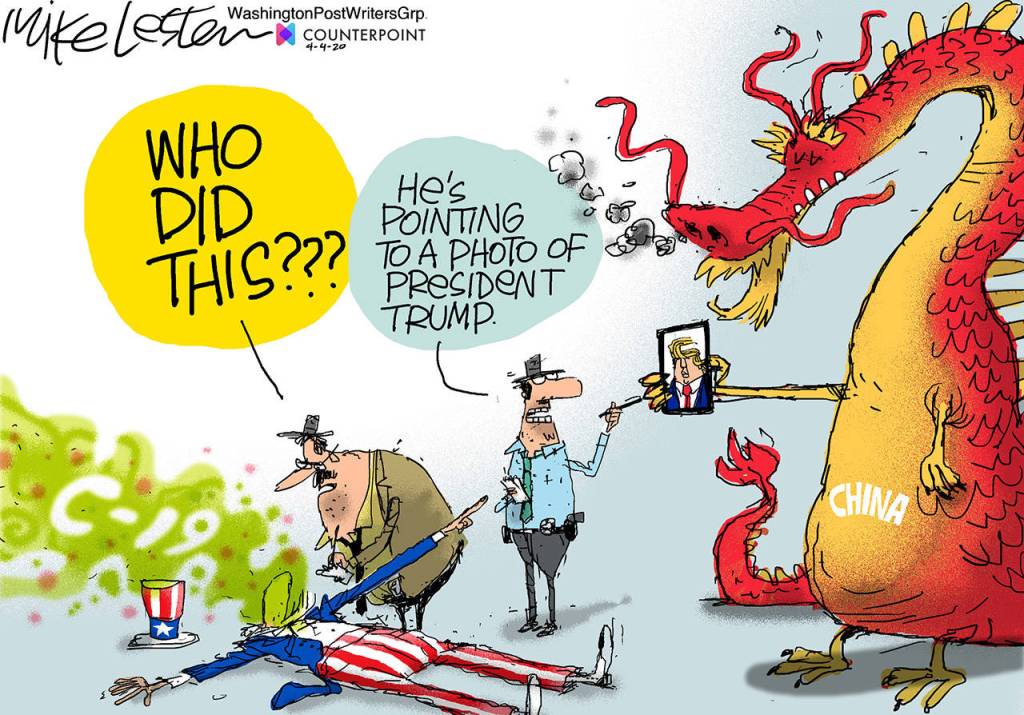 Editorial cartoons for Tuesday, April 7